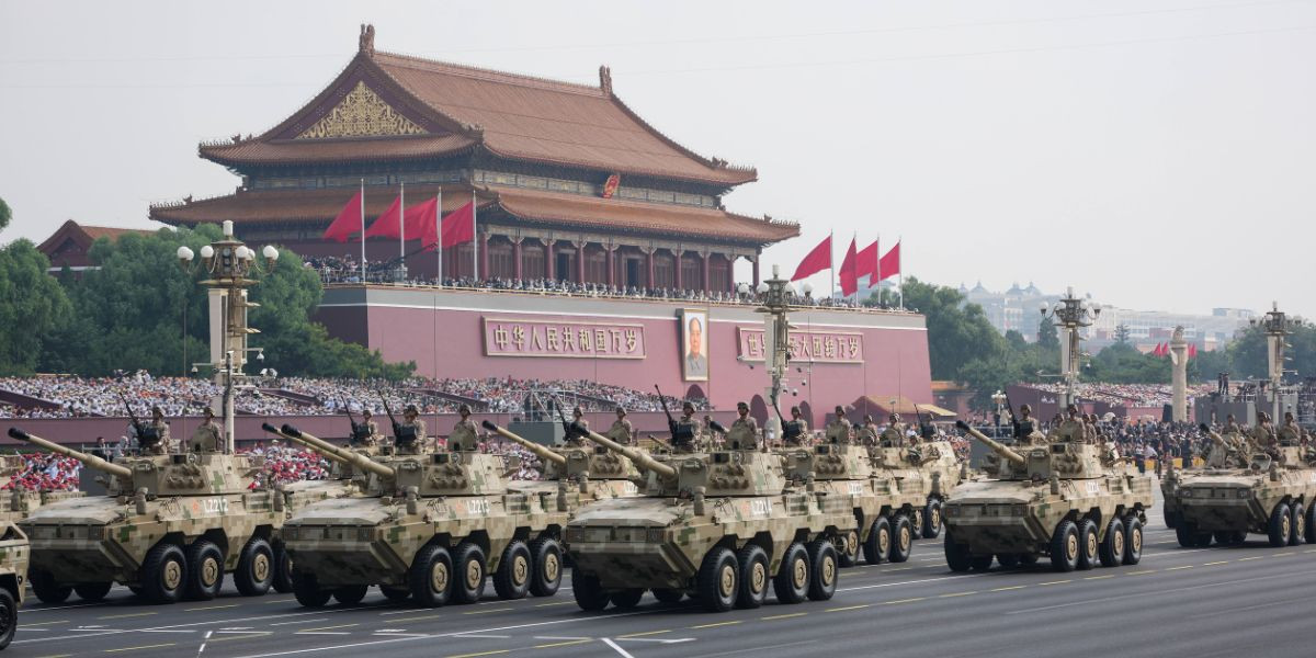 The amphibious assault formation attends a military parade in Beijing, capital of China, on 3 September 2025. Photo: Xinhua