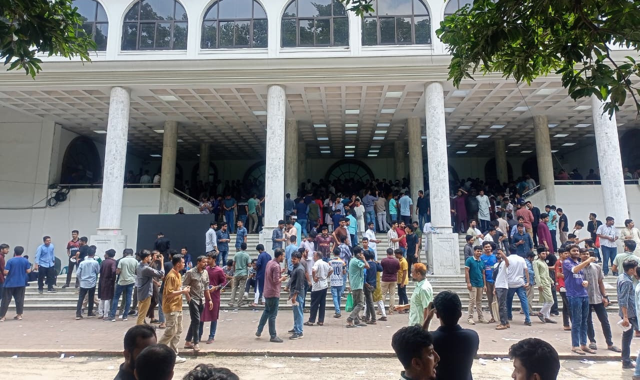 Voting underway with much fanfare and festivity. Photo: Nazmul Islam Khan