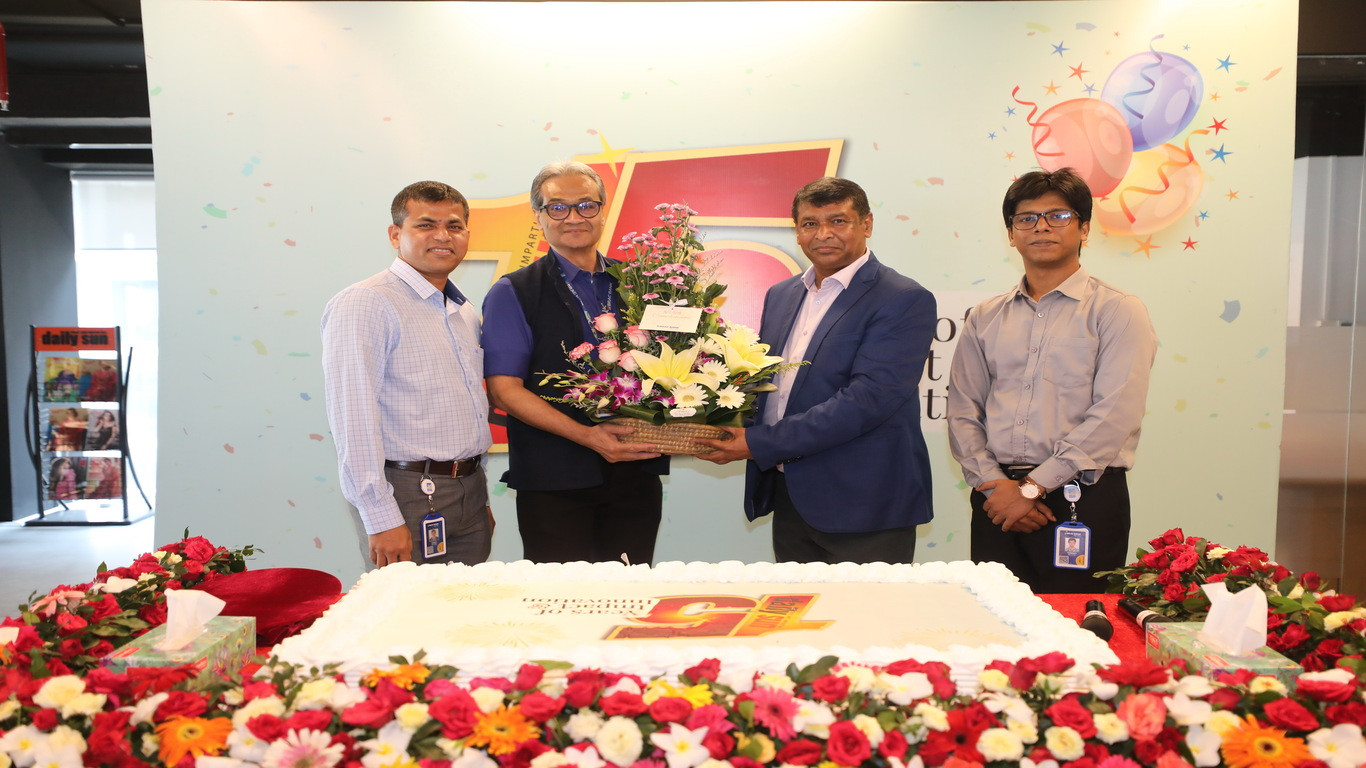 Daily Sun celebrates its 15th founding anniversary on Sunday amid grand festivity.