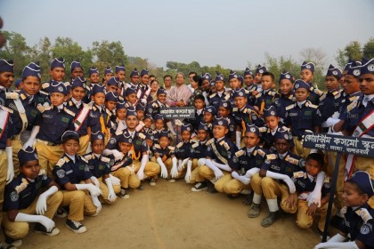 Dipu Moni visits Quantum Cosmo School and College in Bandarban