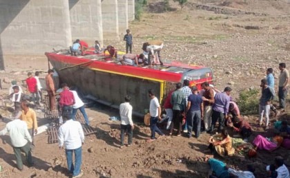 22 dead as bus falls from bridge in India’s Madhya Pradesh