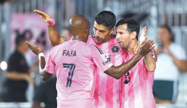 Messi and Suarez each score twice as Miami rips Montreal