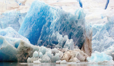 Partial view of the Perito Moreno Glacier at Los Glaciares National Park near El Calafate, Santa Cruz province, Argentina, taken recently.-AFP PHOTO
