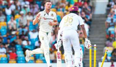 Australia win first Test as WI collapse