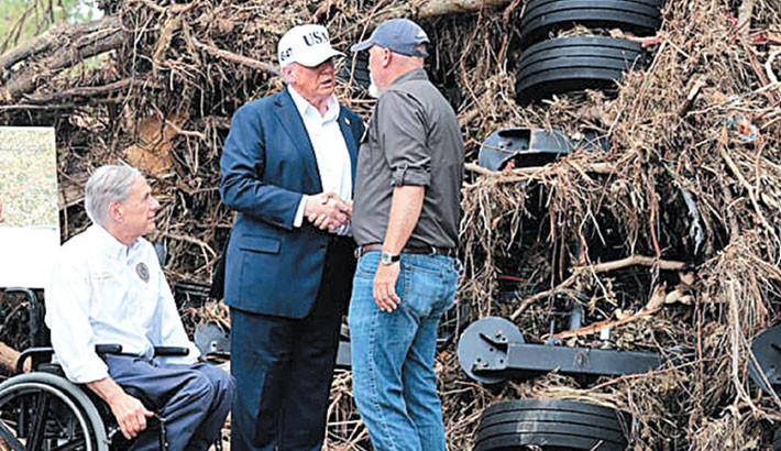 Trump voices shock at devastating scale of Texas flood damage