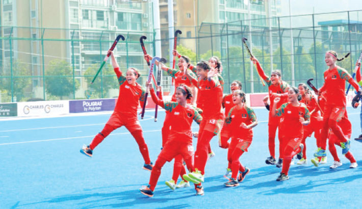 Bangladesh clinch bronze in U-18 Women’s Asia 
Cup Hockey