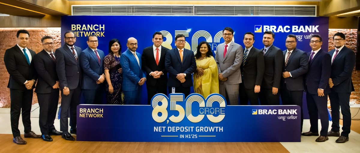 BRAC Bank branches achieve Tk8,500 crore net deposit growth in H1