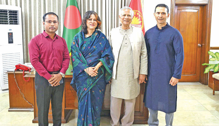 Sohel Taj, Sharmin meet Prof Yunus