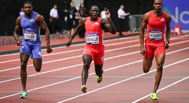 Seville outshines Olympic champion Lyles in Diamond League 100m