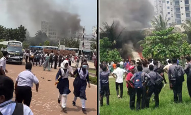 Air Force training jet crashes in Uttara, one dead