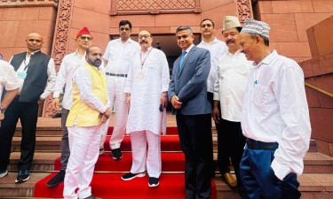 Five Rajya Sabha members including Shringla take oath