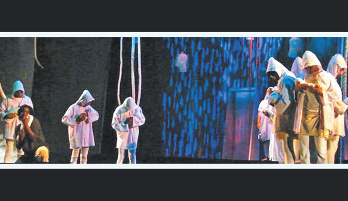 Dhaka Theatre brings ‘Nimojjon’ on stage tomorrow