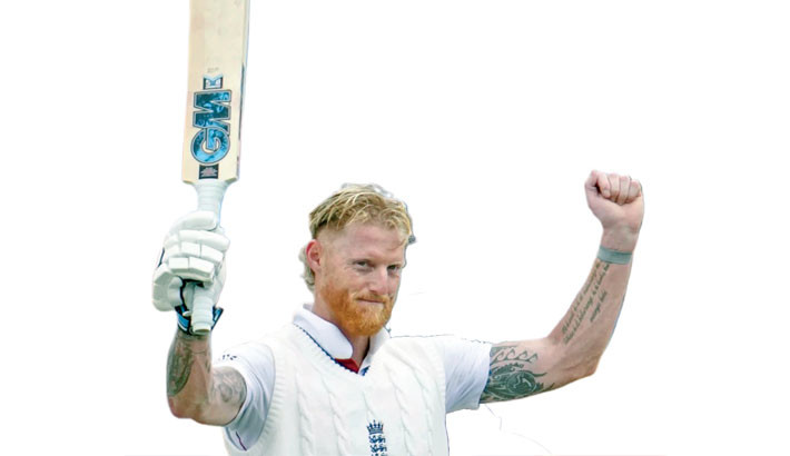 Stokes ends two-year wait  for Test hundred