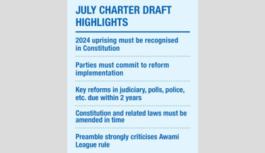 ‘July Charter’ draft sets 2-year deadline for reforms