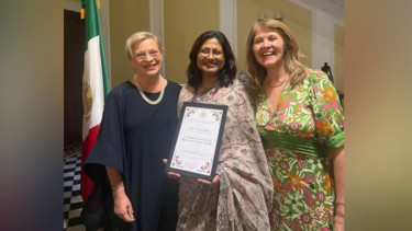Abida awarded 'Women in Diplomacy' in London