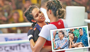 For Afra, the ring is always a family affair