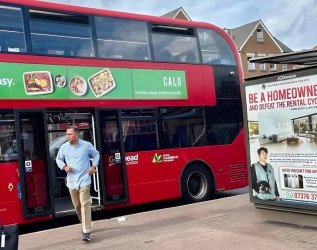 Tarique seen riding public bus in London