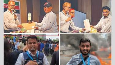 5 Kaler Kantho journalists honoured for courageous reporting during Uprising