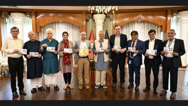Prof Yunus unveils commemorative postage stamp marking July Uprising Day
