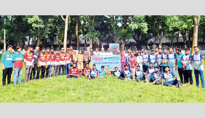 Final match of ‘Volunteer Organisation Cricket Tournament’ held in Dinajpur