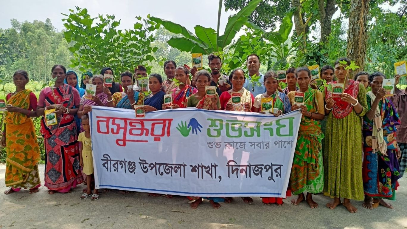 Vegetable saplings, seeds distributed among ethnic minority families in Birganj