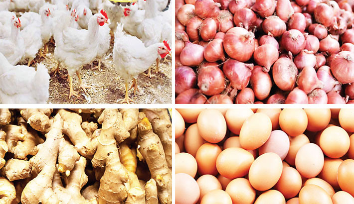 Chicken, onion, ginger, egg prices soar amid torrential rain