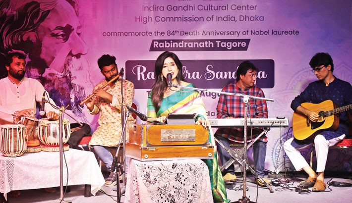Rabindra Sangeet evening at IGCC marking Tagore’s 84th death anniv