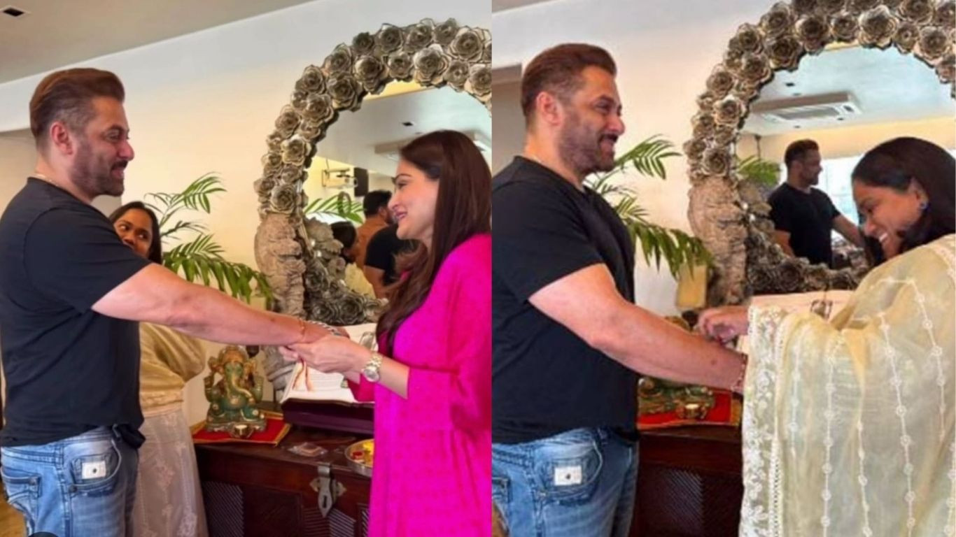 Salman Khan celebrates Raksha Bandhan with family in Mumbai