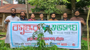Shuvosangho conducts tree plantation campaign in Boalkhali