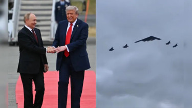 B-2 Bomber Screeches Over Putin's Head In Trump's Show Of Might