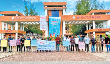 Road safety awareness campaign held at Barishal University