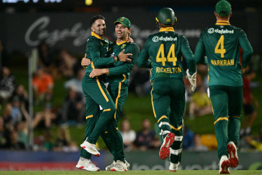 Markram, Maharaj lead South Africa to crushing win in ODI series-opener