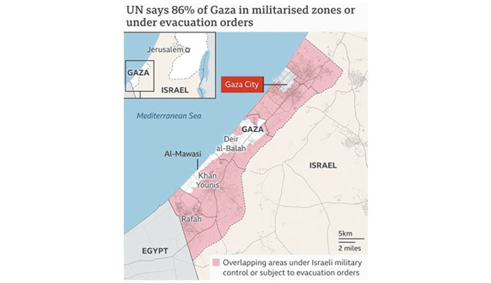 Israel vows to destroy Gaza City unless Hamas meets terms