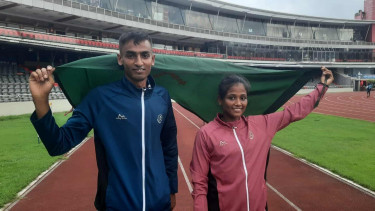 Tanvir completes hurdles hat-trick, Rokhsana extends dominance