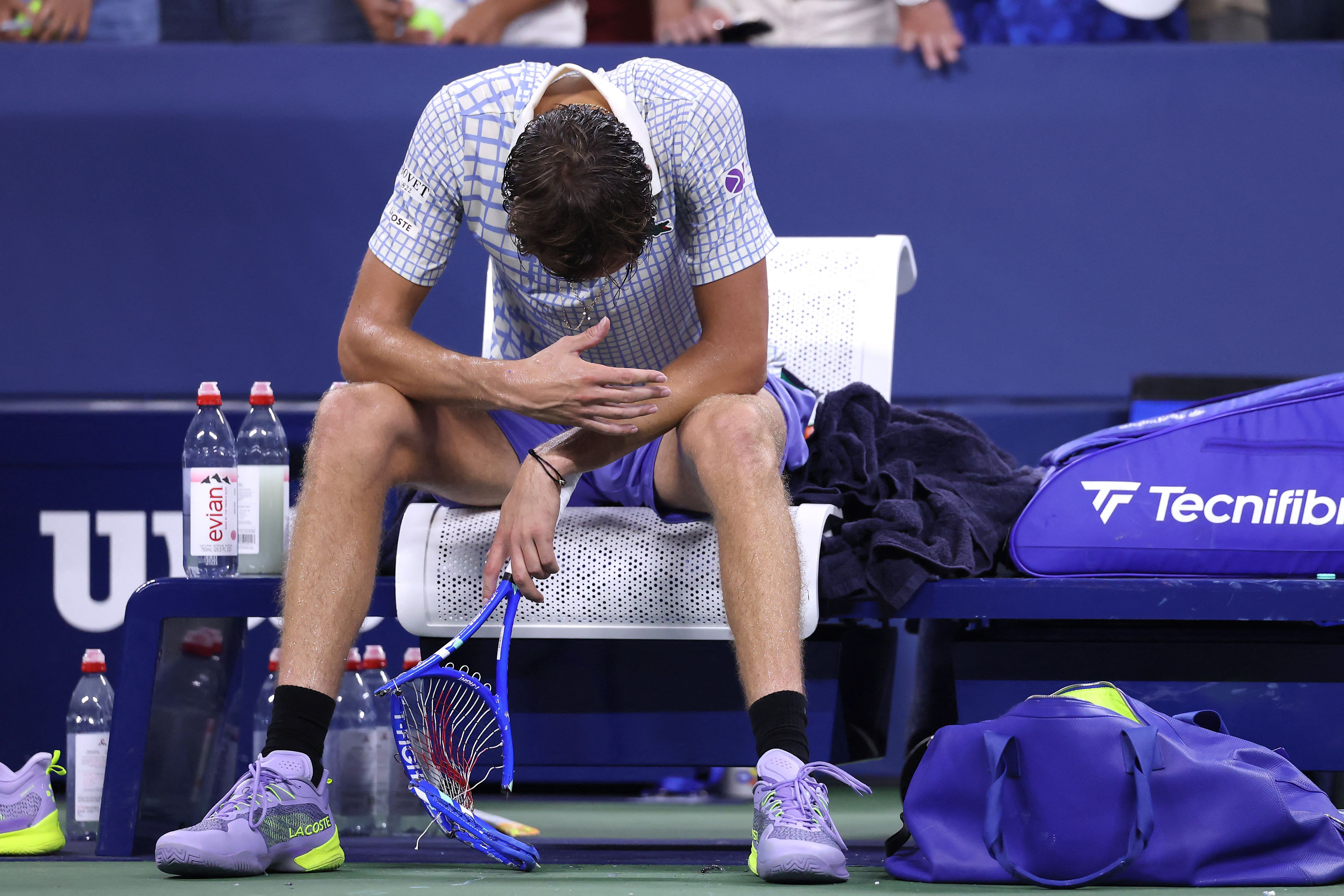 Sabalenka, Djokovic into round two as fuming Medvedev exits