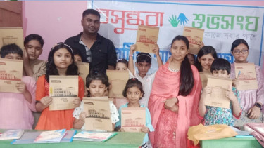 Patiya Shuvosangho holds environment quiz, distributes learning materials