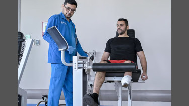 Surgery gives second life to boy who loses leg to grenade
