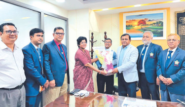 Former secretary Md Abdul Khaleque recently joins Palli Sanchay Bank as chairman. Photo: Courtesy