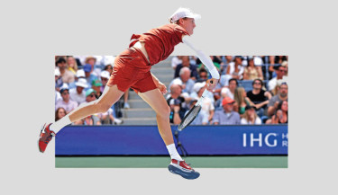 SINNER ROMP THROUGH AT US OPEN