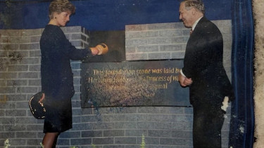 Time capsule sealed by Princess Diana unearthed at London hospital