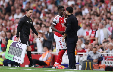 Arteta concerned by Saka injuries after latest hamstring blow