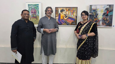 Art exhibition by DU fine arts 5th batch opens at Zainul Gallery