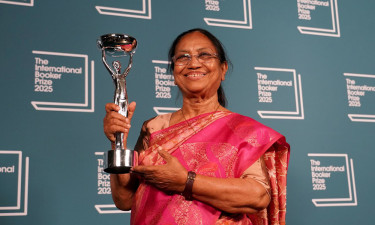 India's International Booker winner at the centre of political row