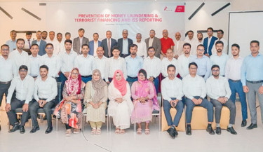 City Bank organises a day-long workshop on “Prevention of Money Laundering & Terrorist Financing” in Barishal on Saturday. Imtiaz Ahmad Masum, director of Bangladesh Bank, Barishal office, attended the workshop as the chief guest. Photo Courtesy