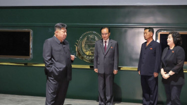 North Korea's Kim in China ahead of massive military parade