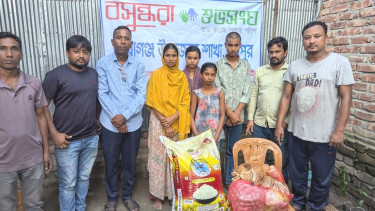 Bashundhara Shuvosangho provides food aid to lynched victim’s family