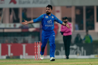 Rashid sets T20I record as Afghanistan beat UAE in tri-series