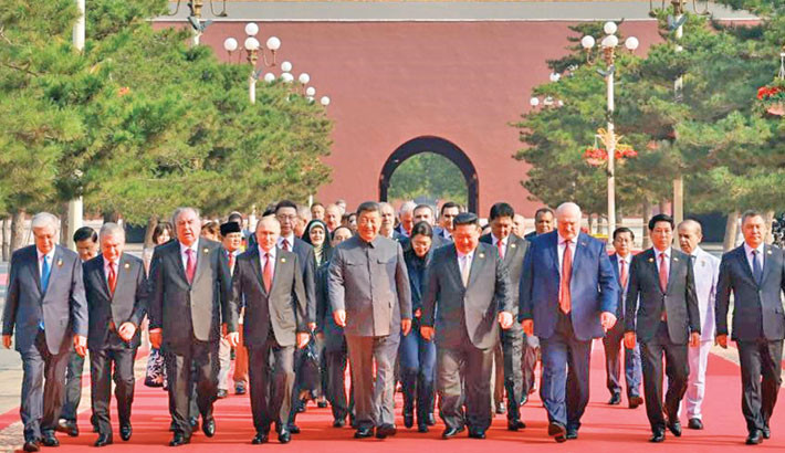 China showcases military might at huge parade