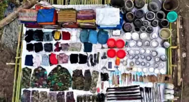 Army seizes weapons from remote separatist hideout in Bandarban