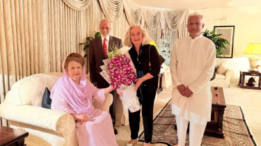 Outgoing French envoy bids farewell to Khaleda Zia